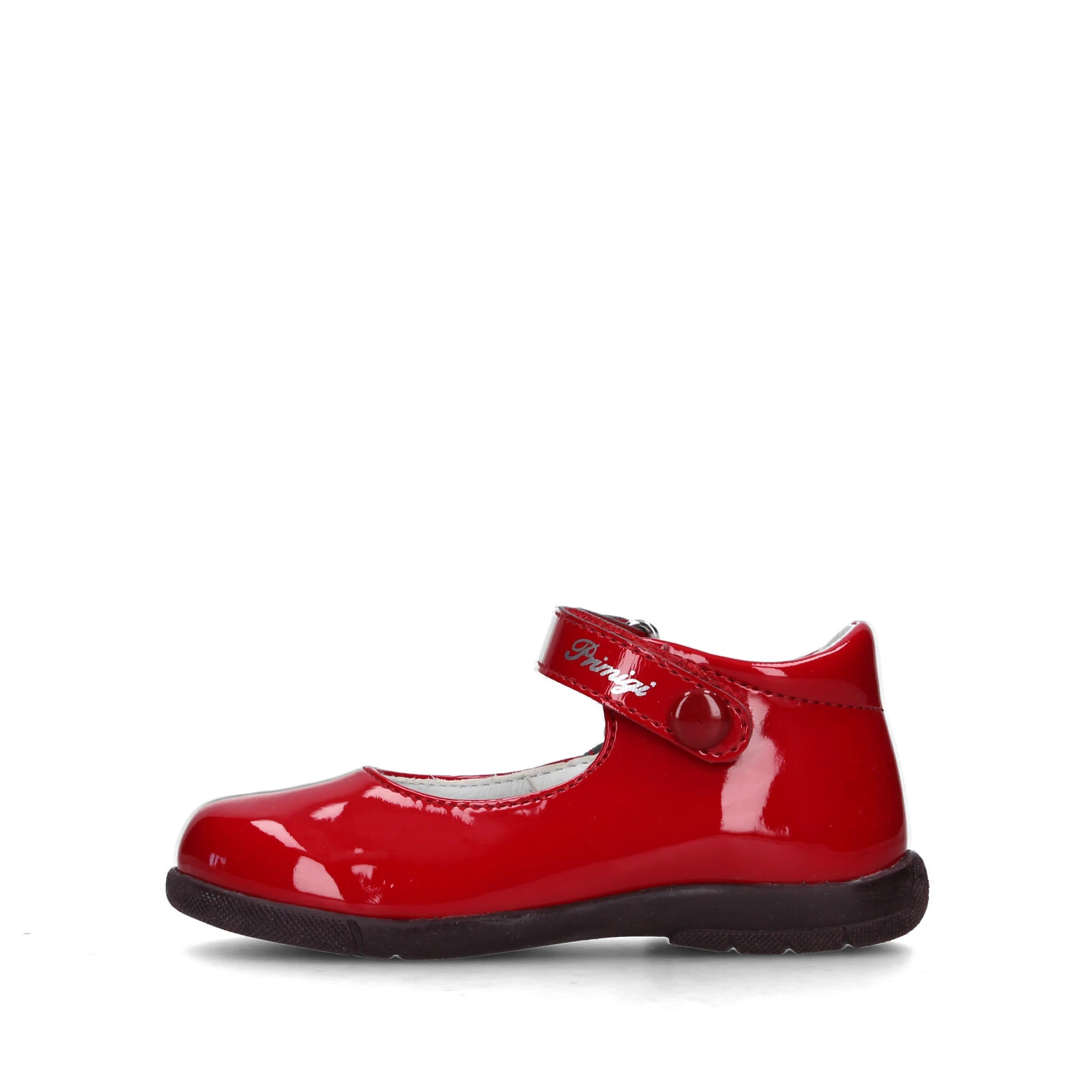 BALLERINE CON CINTURINO EFFETTO VERNICE BAMBINA ROSSO