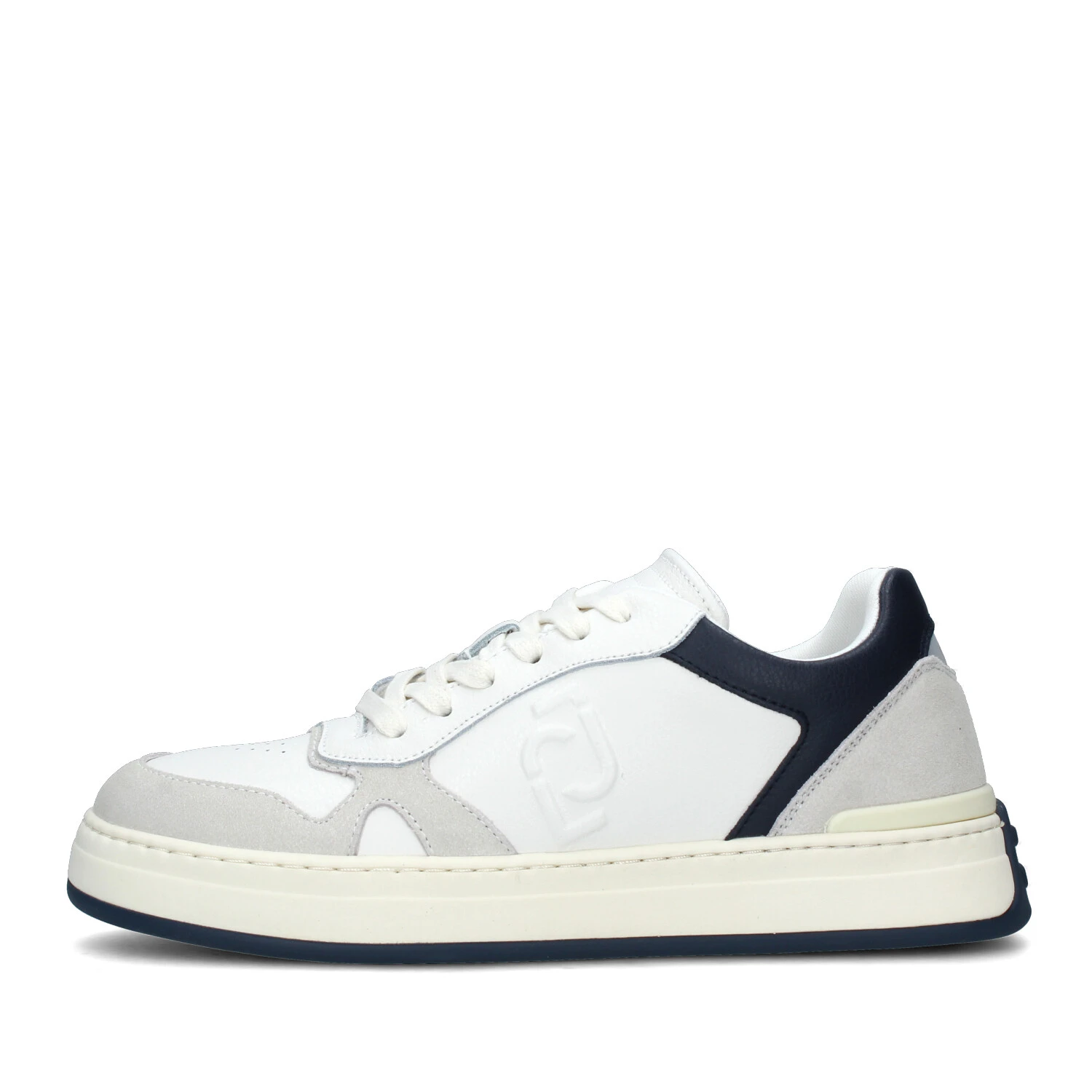 SNEAKERS PLATFORM IN PELLE MULTICOLORE UOMO BIANCO