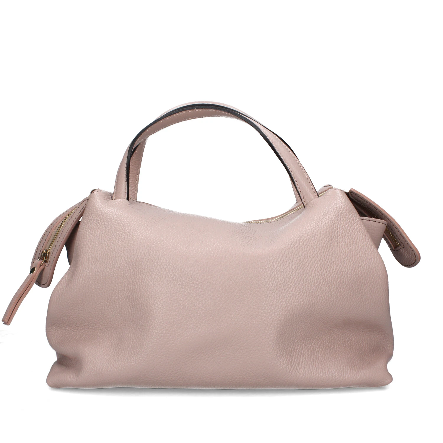 BORSA A MANO IN PELLE DONNA ROSA