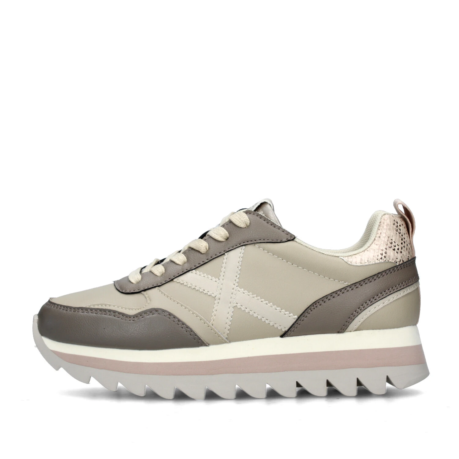 SNEAKERS PLATFORM RIPPLE 66 DONNA CUOIO