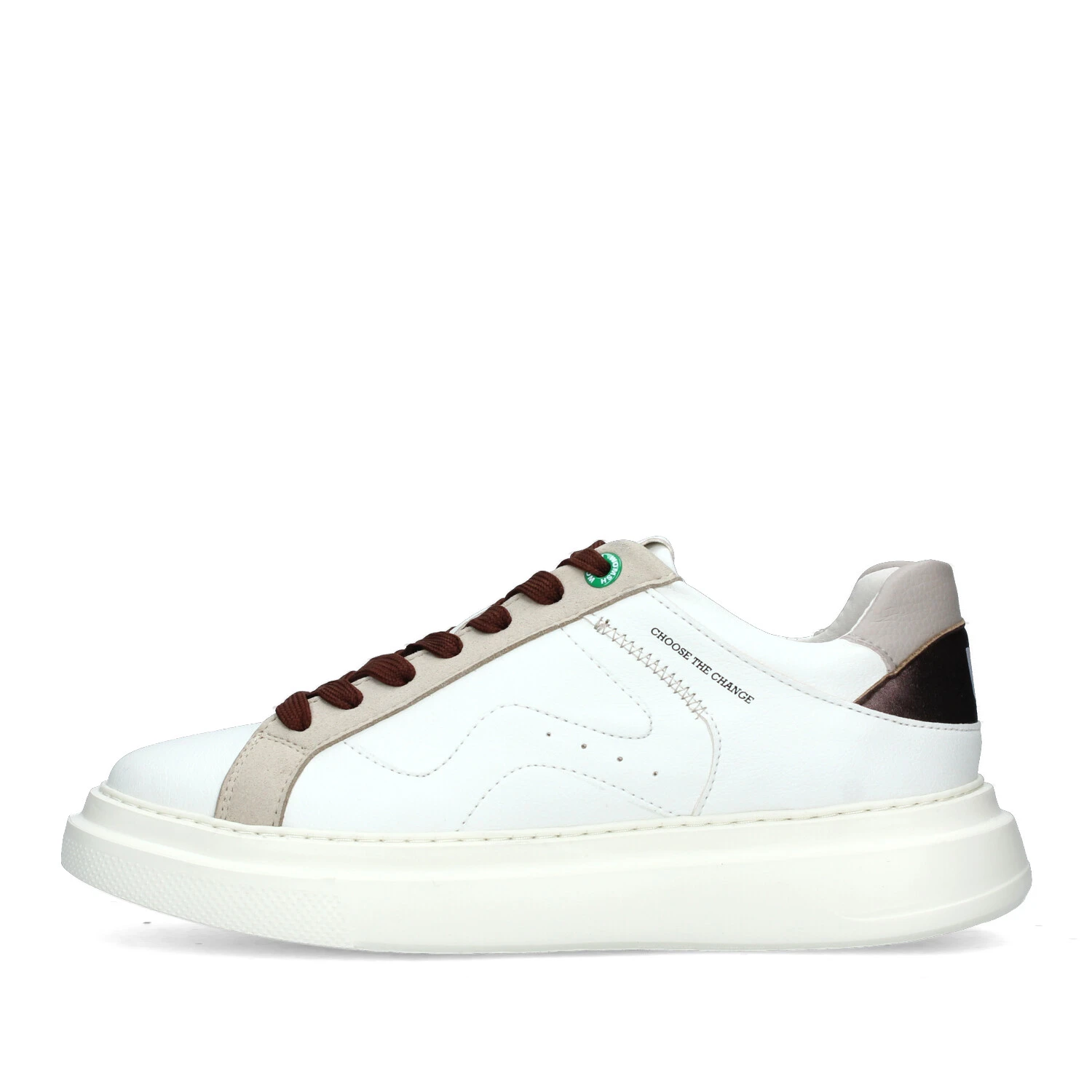 SNEAKERS BASSE CON INSERTI BEIGE DONNA BIANCO