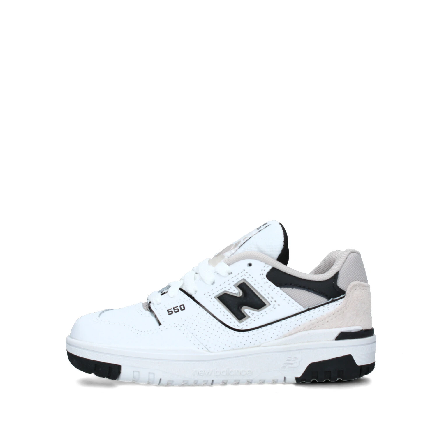 SNEAKERS BASSE 550 CON LOGO NERO UNISEX BAMBINO BIANCO