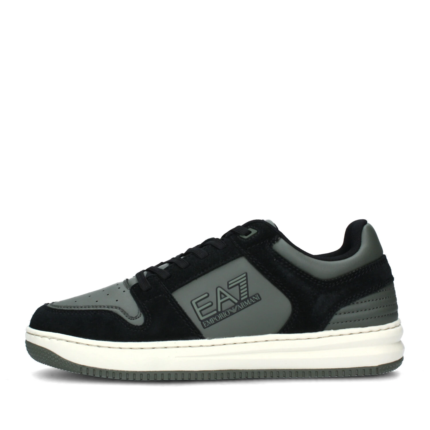 SNEAKERS BASSE BICOLORE LOGATE UOMO NERO