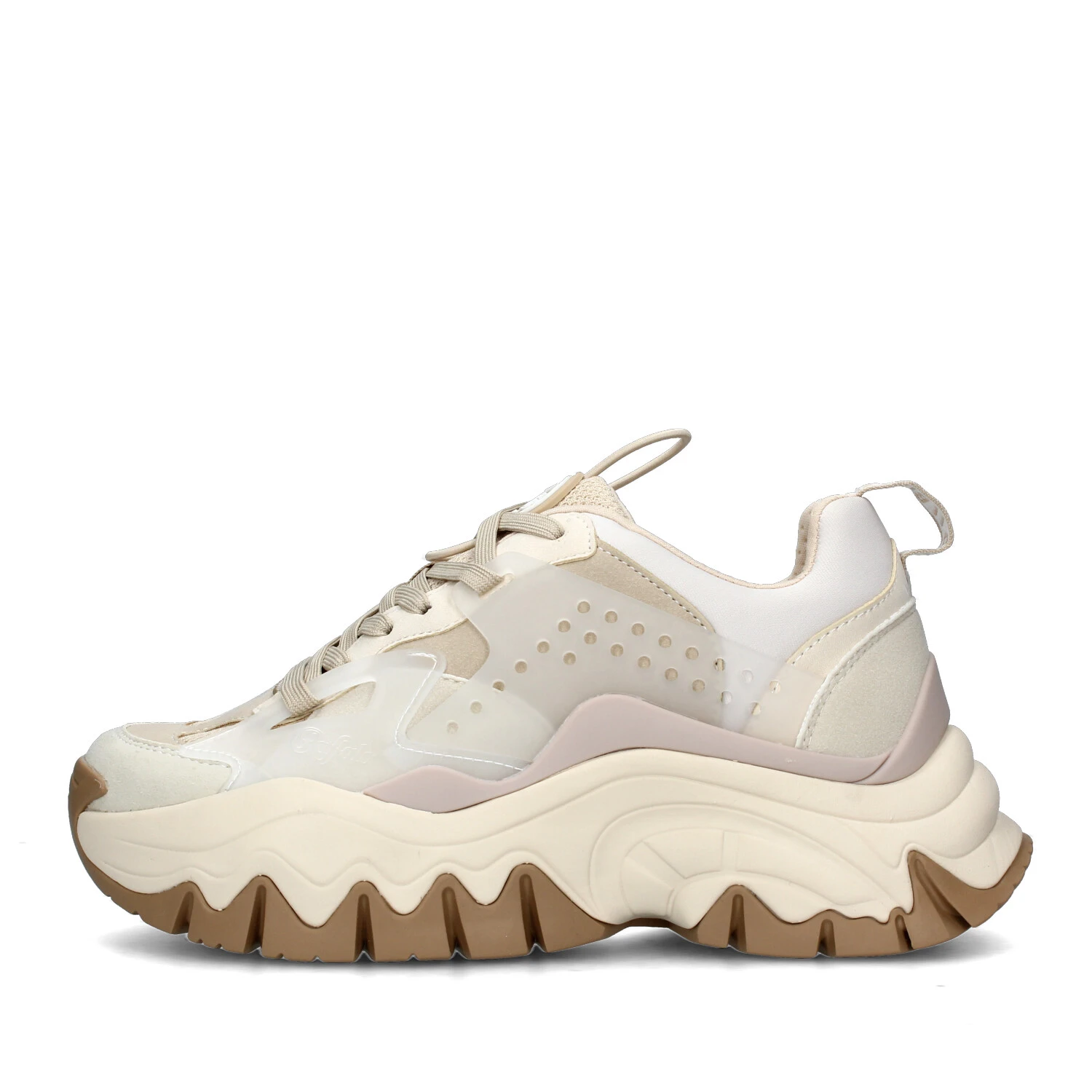 SNEAKERS PLATFORM TRAIL ONE MULTICOLORE DONNA BEIGE