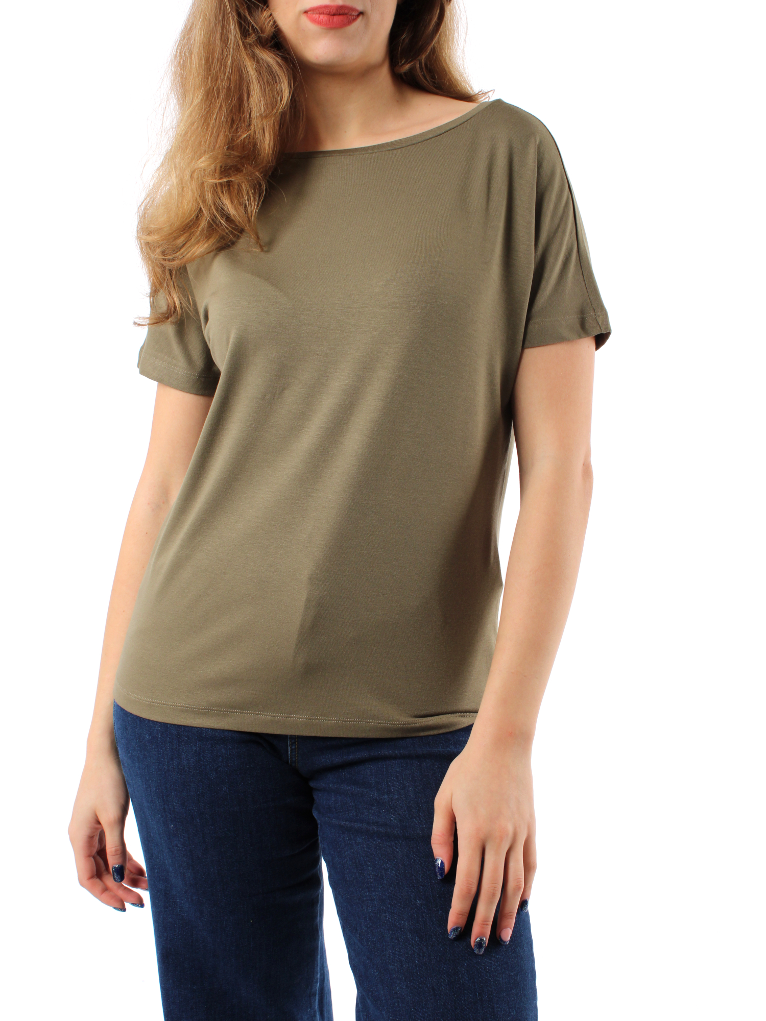 T-SHIRT MANICA CORTA IN JERSEY DONNA VERDE