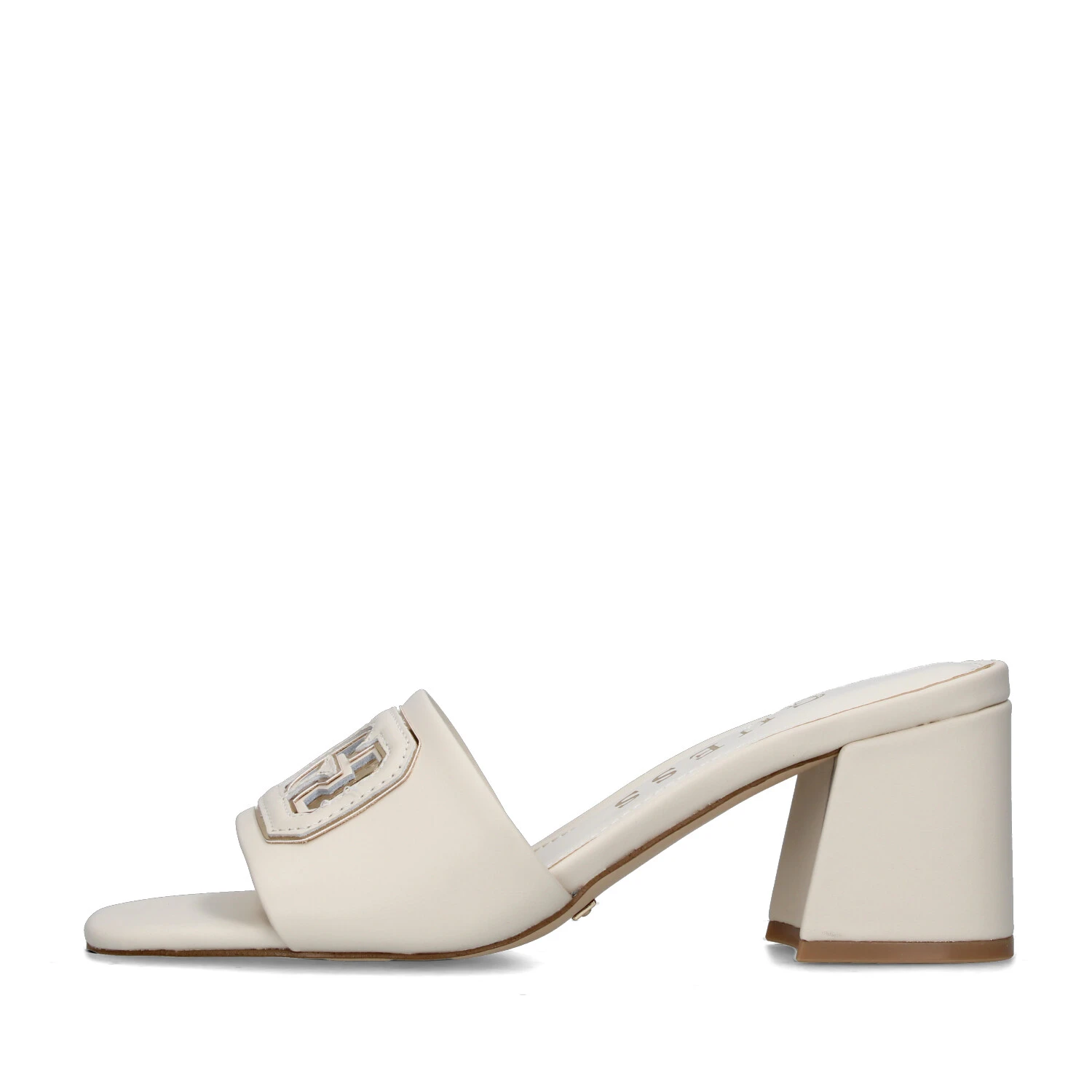 CIABATTE FLJGASLEA03 CON TACCO DONNA BEIGE