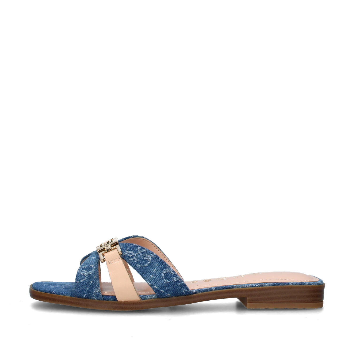 CIABATTE FLJRL3DEN19 CON TACCO BASSO DONNA BLU