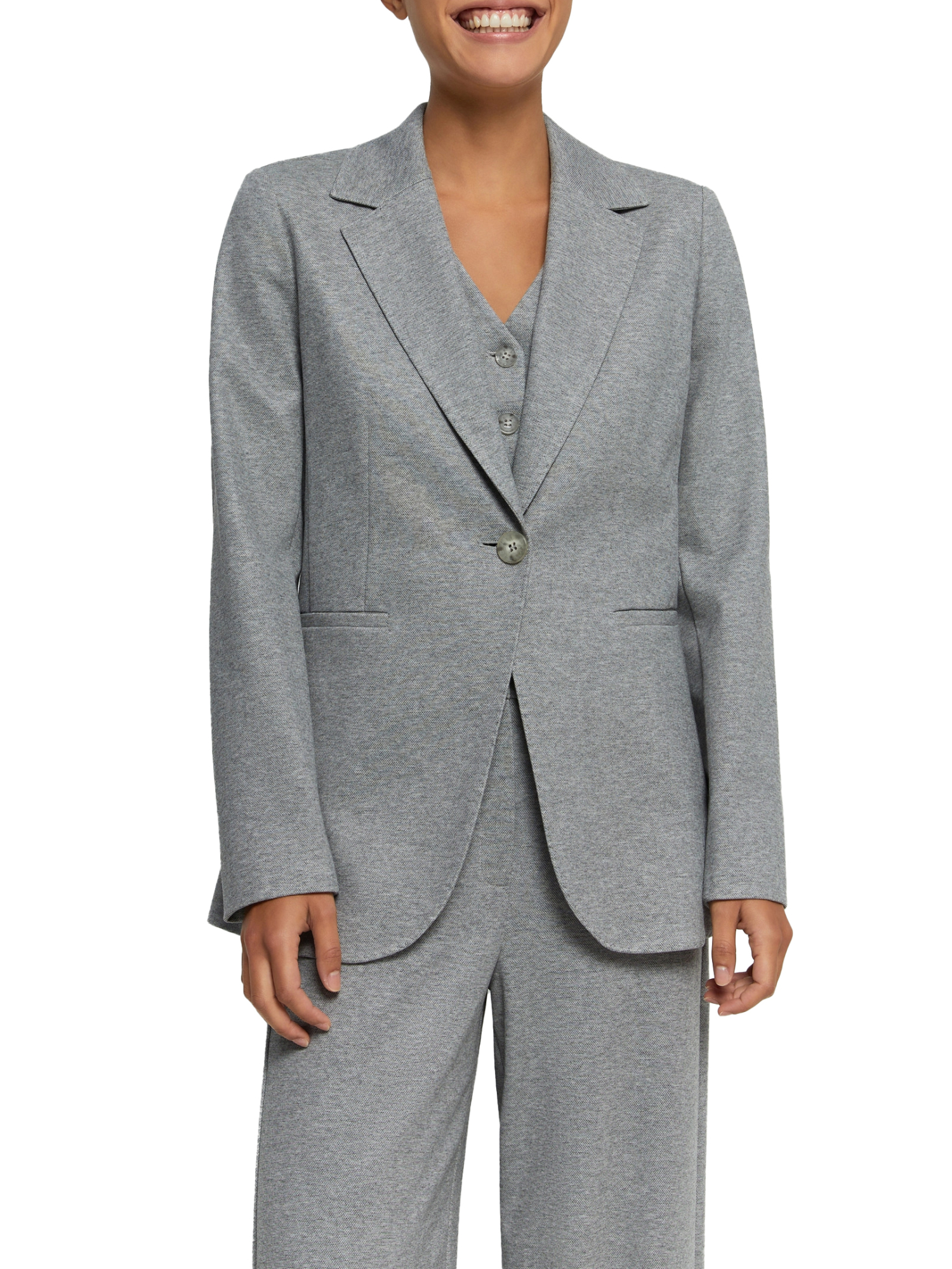 GIACCA BLAZER SFIANCATA DONNA GRIGIO