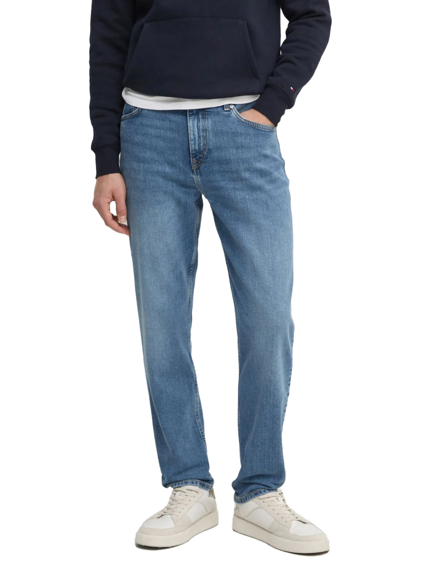 JEANS REGULAR IN COTONE UOMO BLU