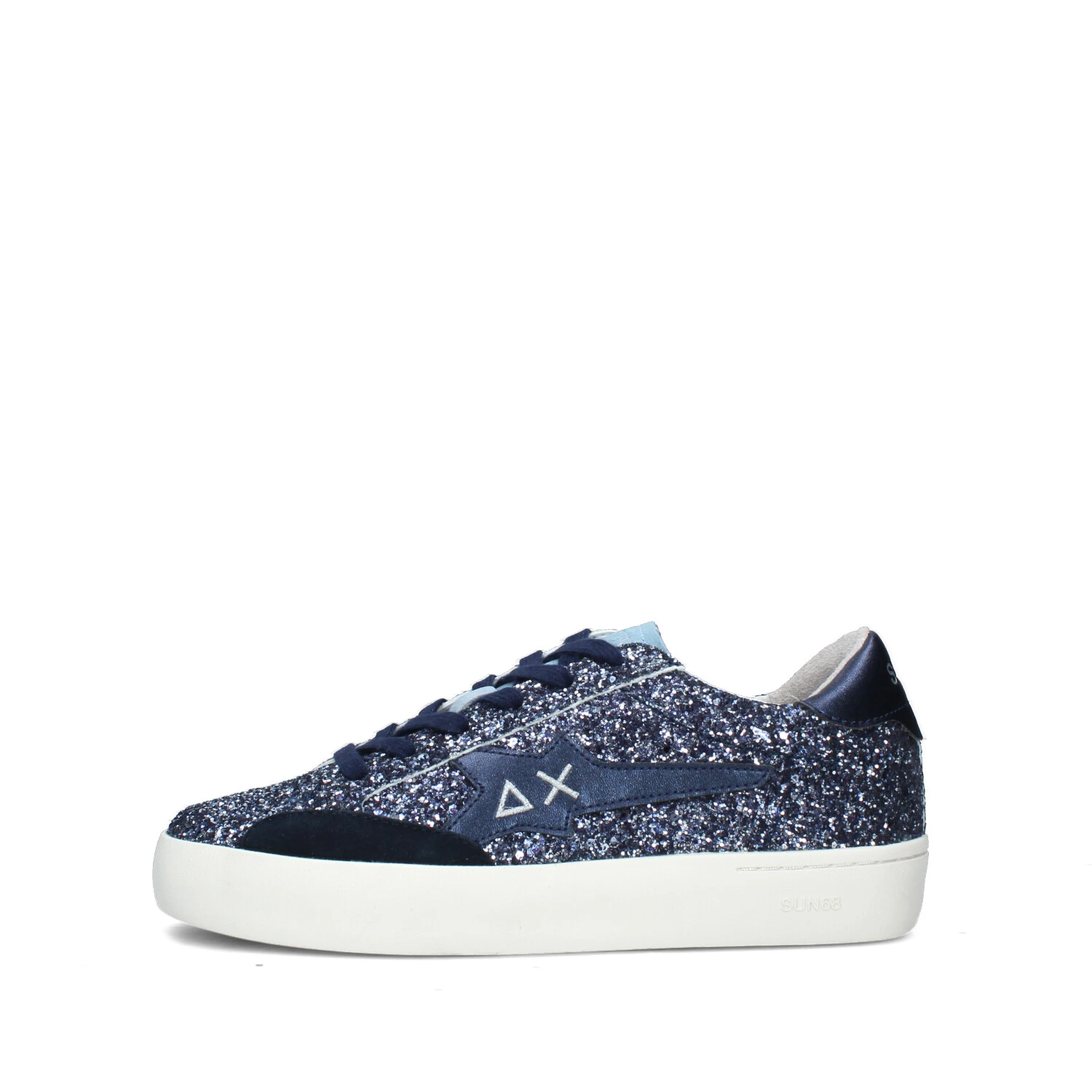 SNEAKERS BASSE Z44422T KATY GLITTER BAMBINA BLU