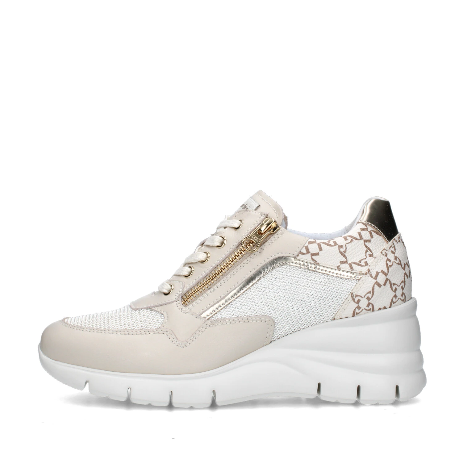 SNEAKERS PLATFORM E512940D DONNA BEIGE