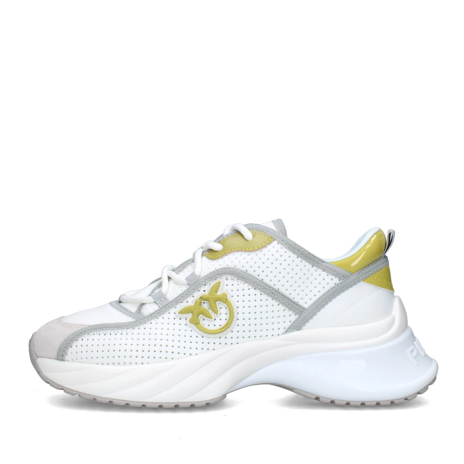 SNEAKERS PLATFORM ARIEL DONNA BIANCO GIALLO