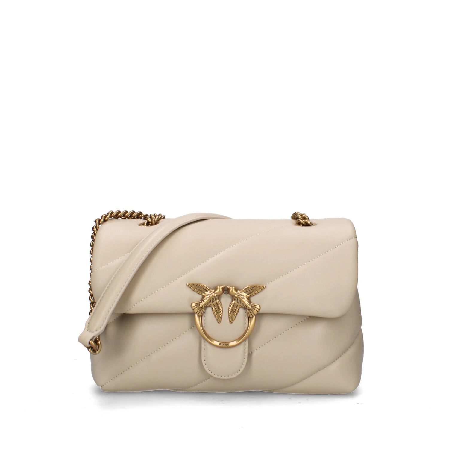 BORSA A SPALLA LOVE PUFF CLASSIC DONNA BEIGE