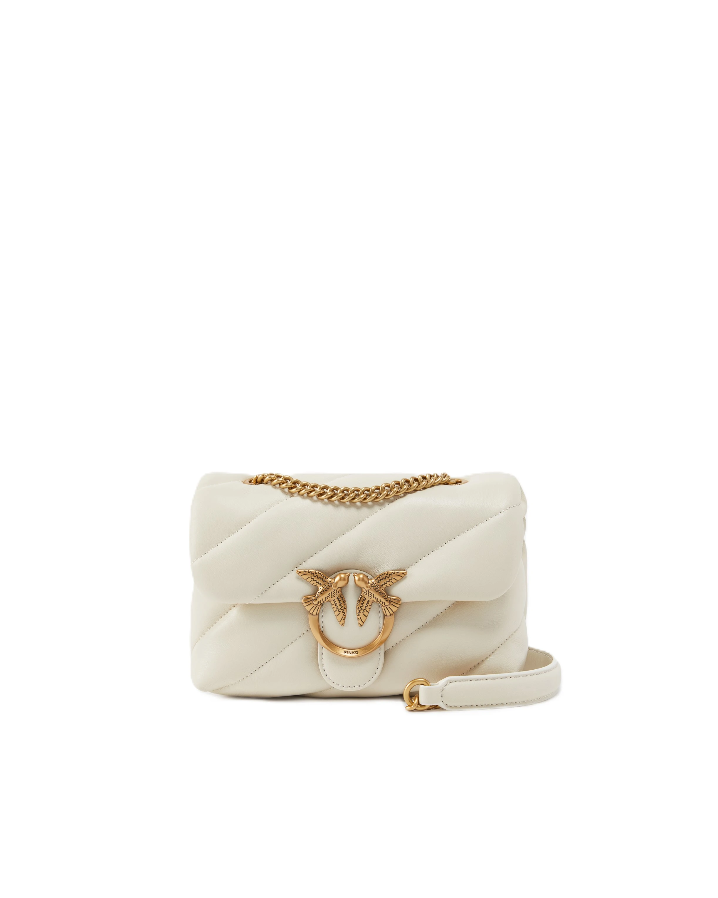 BORSA A SPALLA LOVE PUFF MINI DONNA BIANCO