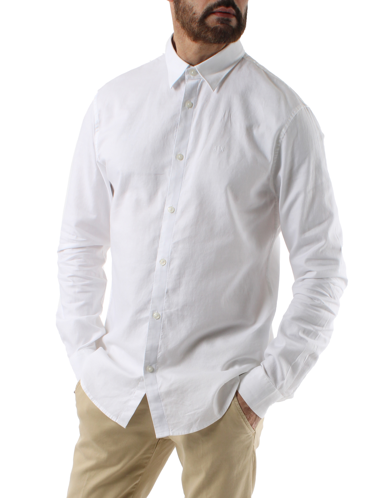 CAMICIA OXFORD SLIM UOMO BIANCO