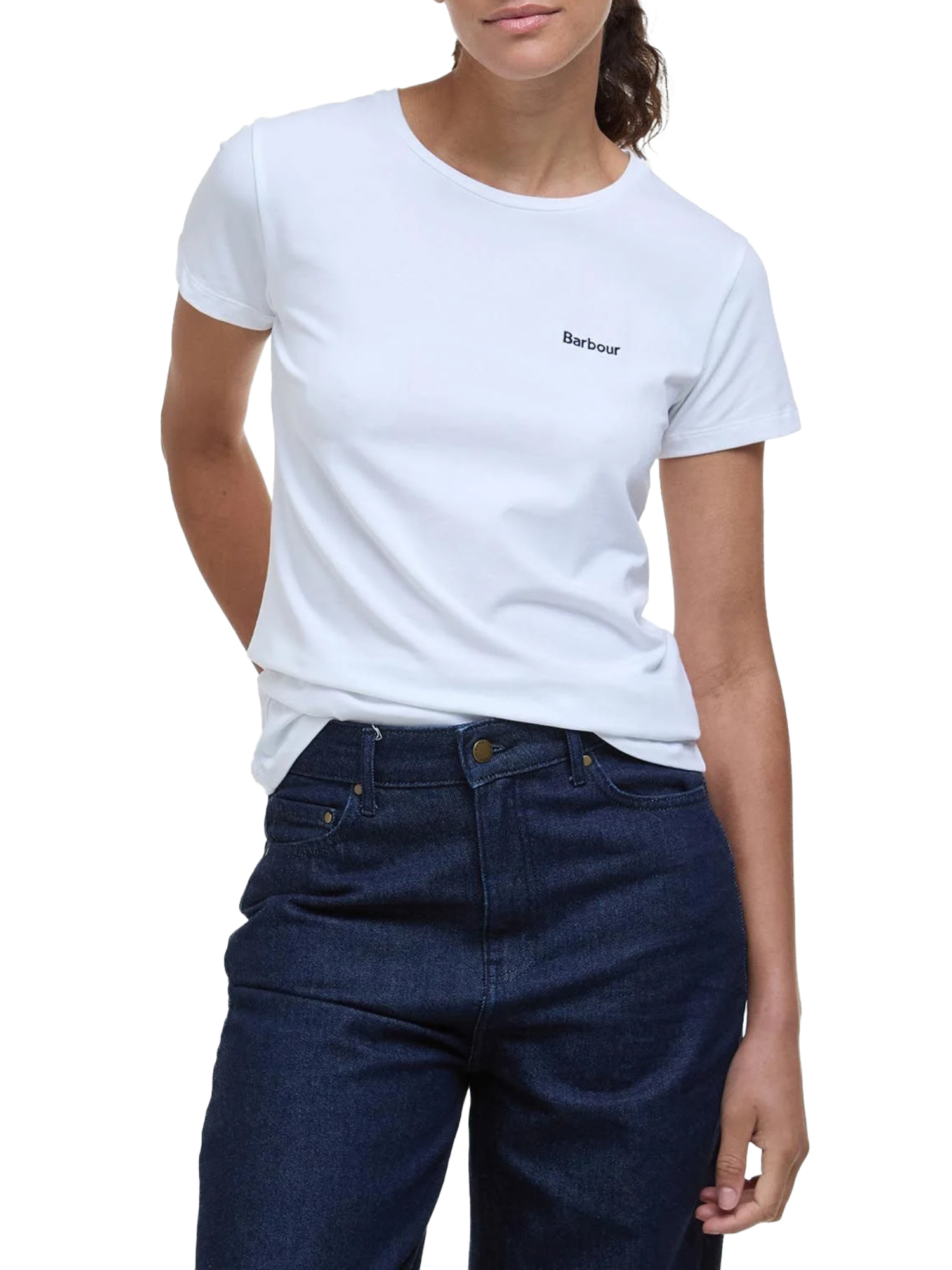 T-SHIRT MANICA CORTA SALTFORD CON LOGO DONNA BIANCO