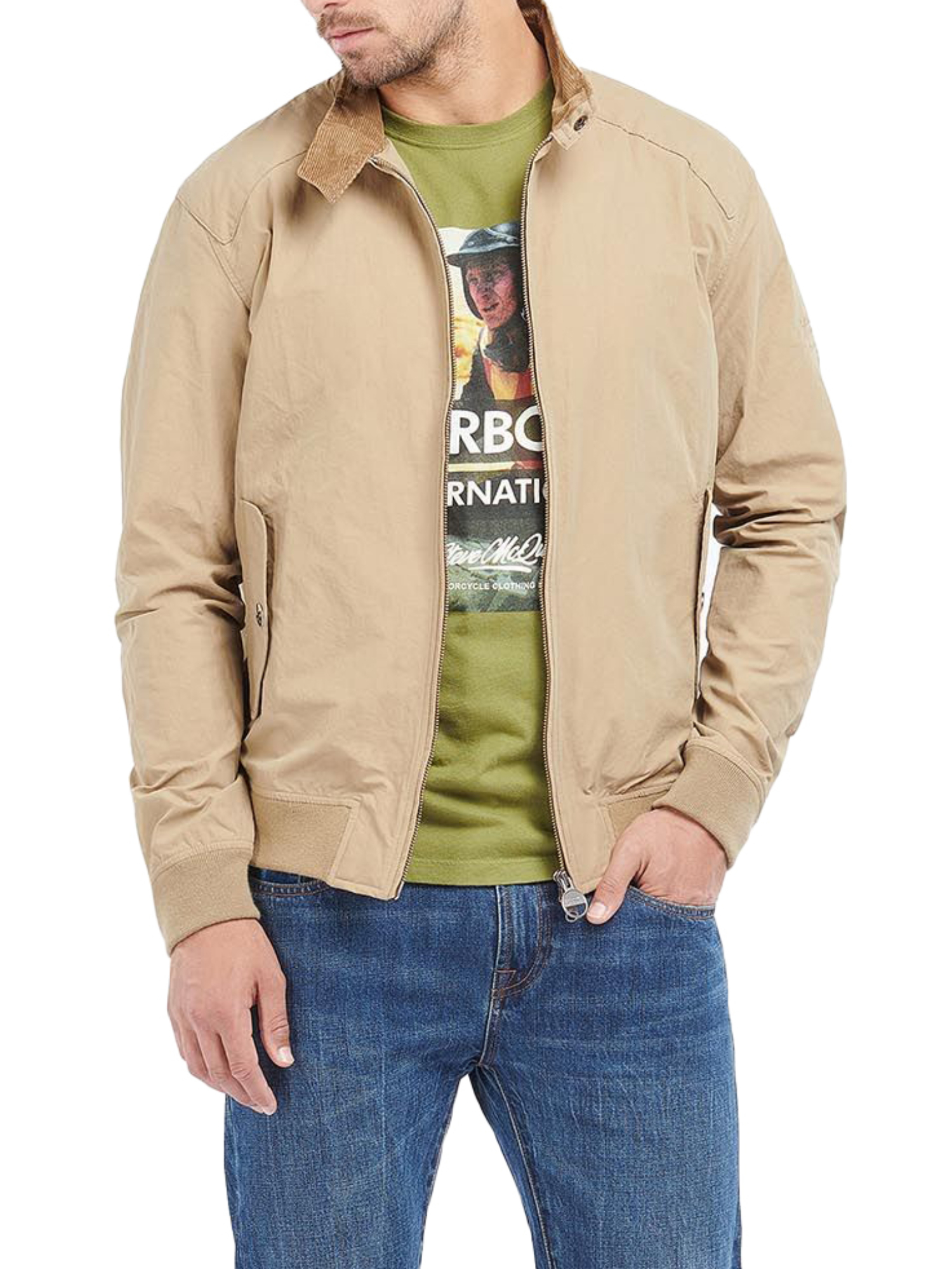 GIACCA CORTA HARRINGTON RECTIFIER STEVE MCQUEEN UOMO BEIGE