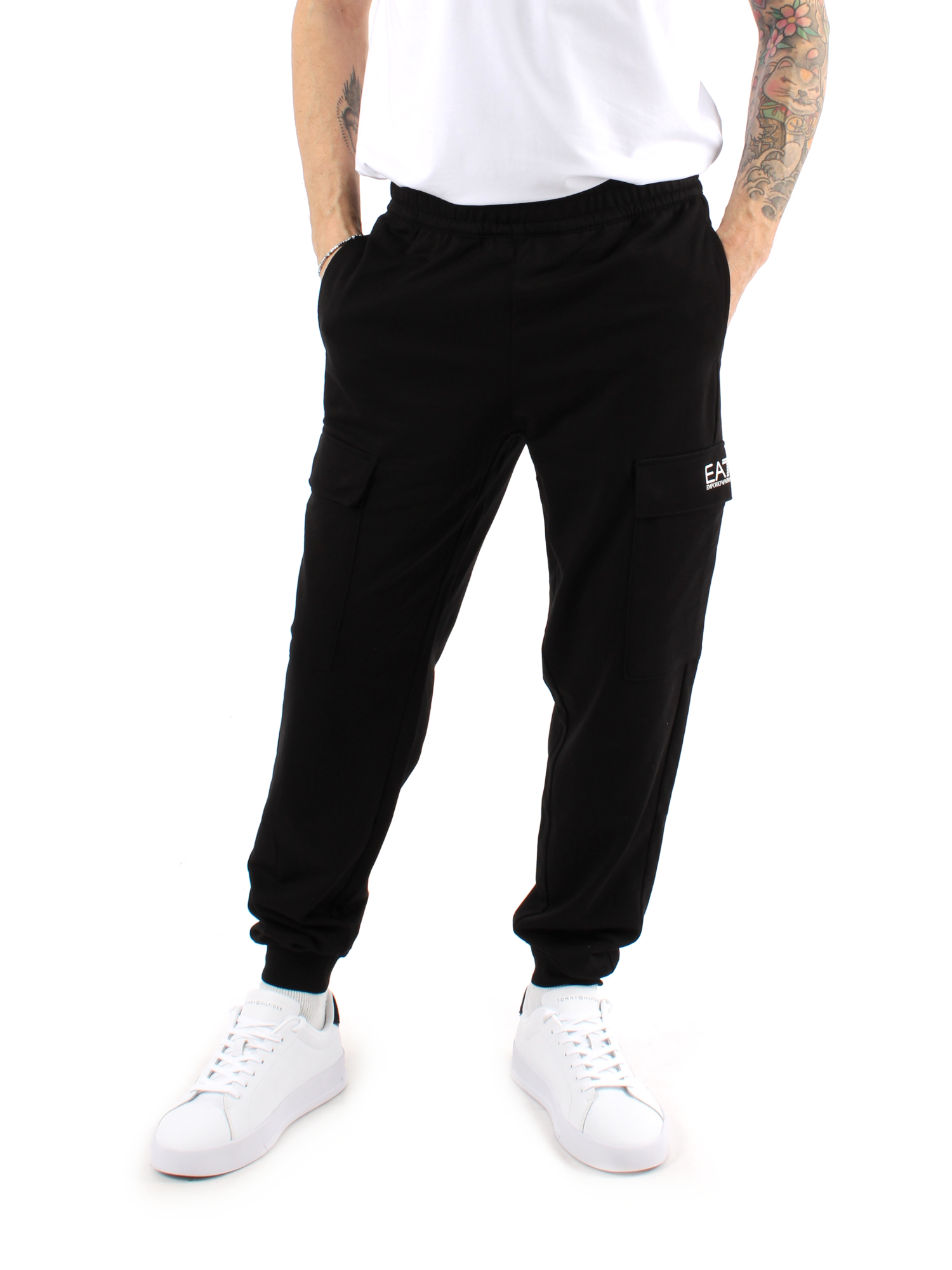 PANTALONI JOGGERS CARGO CORE IDENTITY UOMO NERO