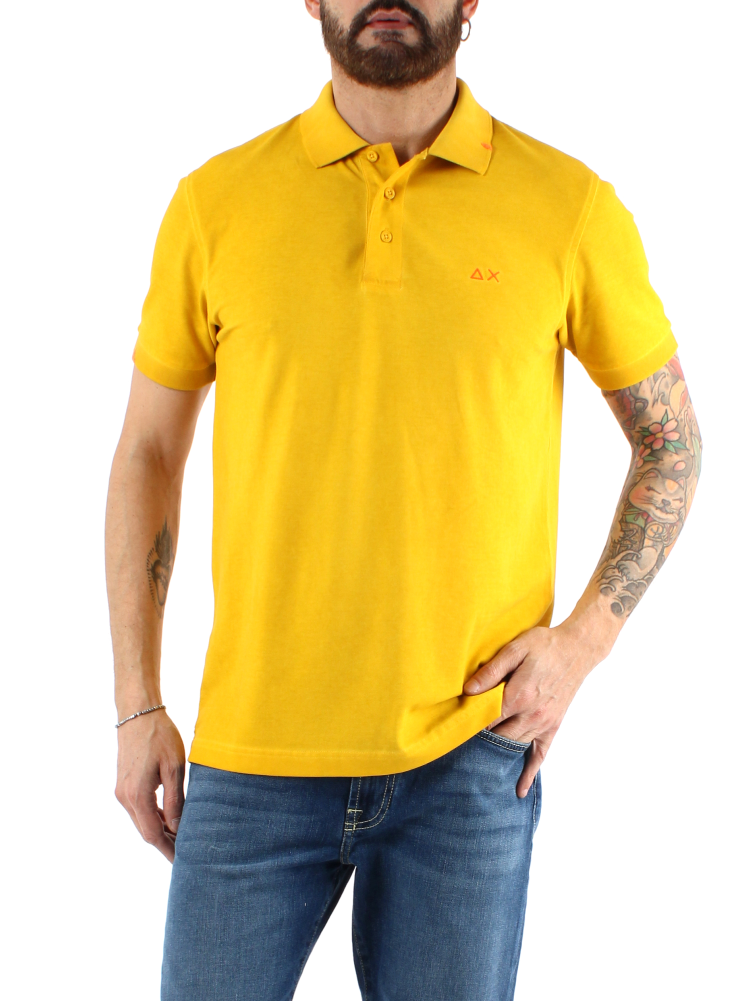 POLO MANICA CORTA SPECIAL DYED BEACH UOMO GIALLO