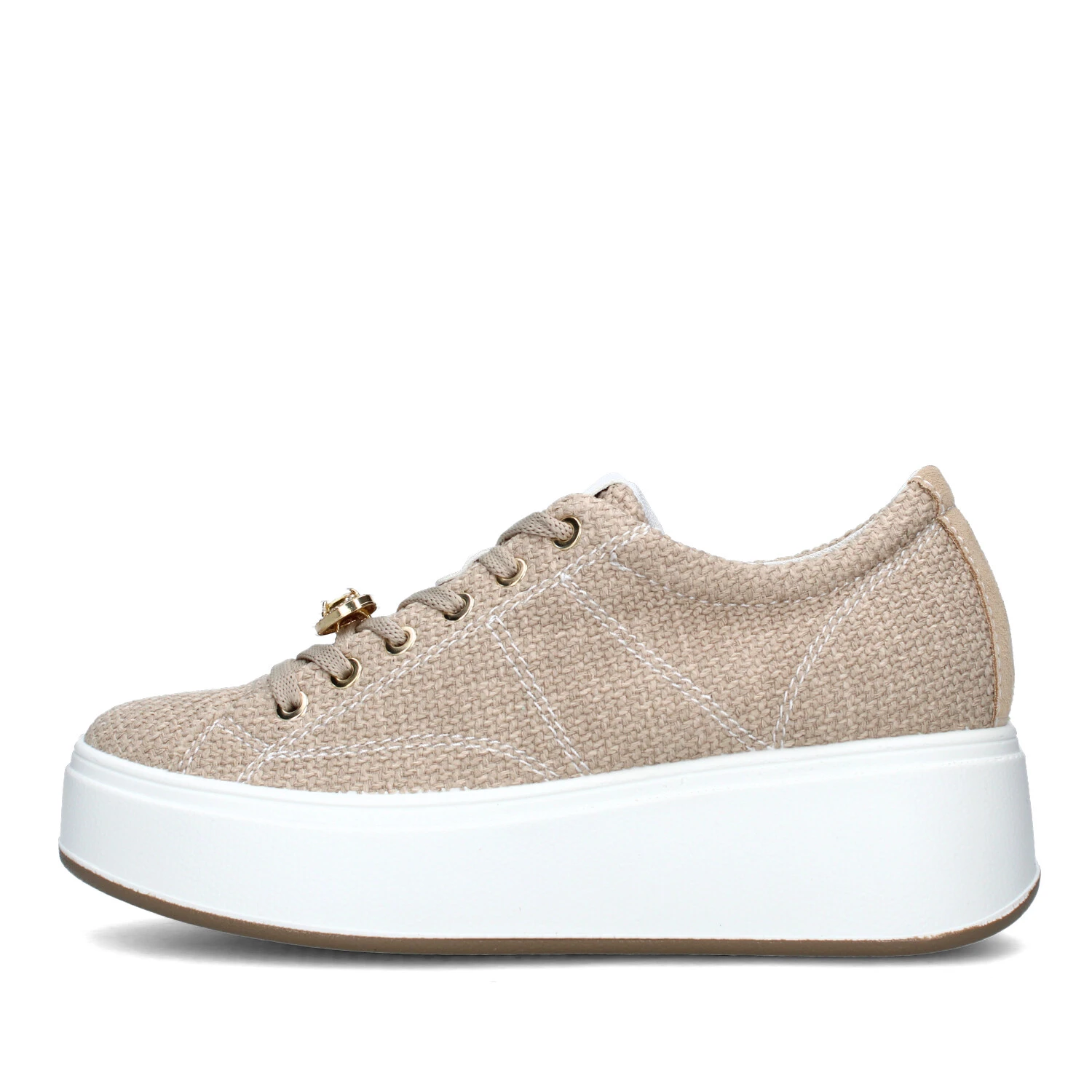 SNEAKERS PLATFORM 7657411 DONNA BEIGE