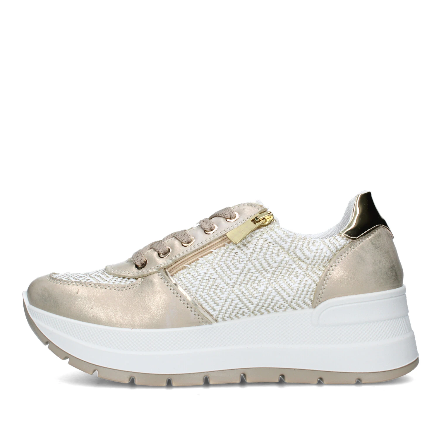 SNEAKERS PLATFORM 7661311 DONNA BEIGE