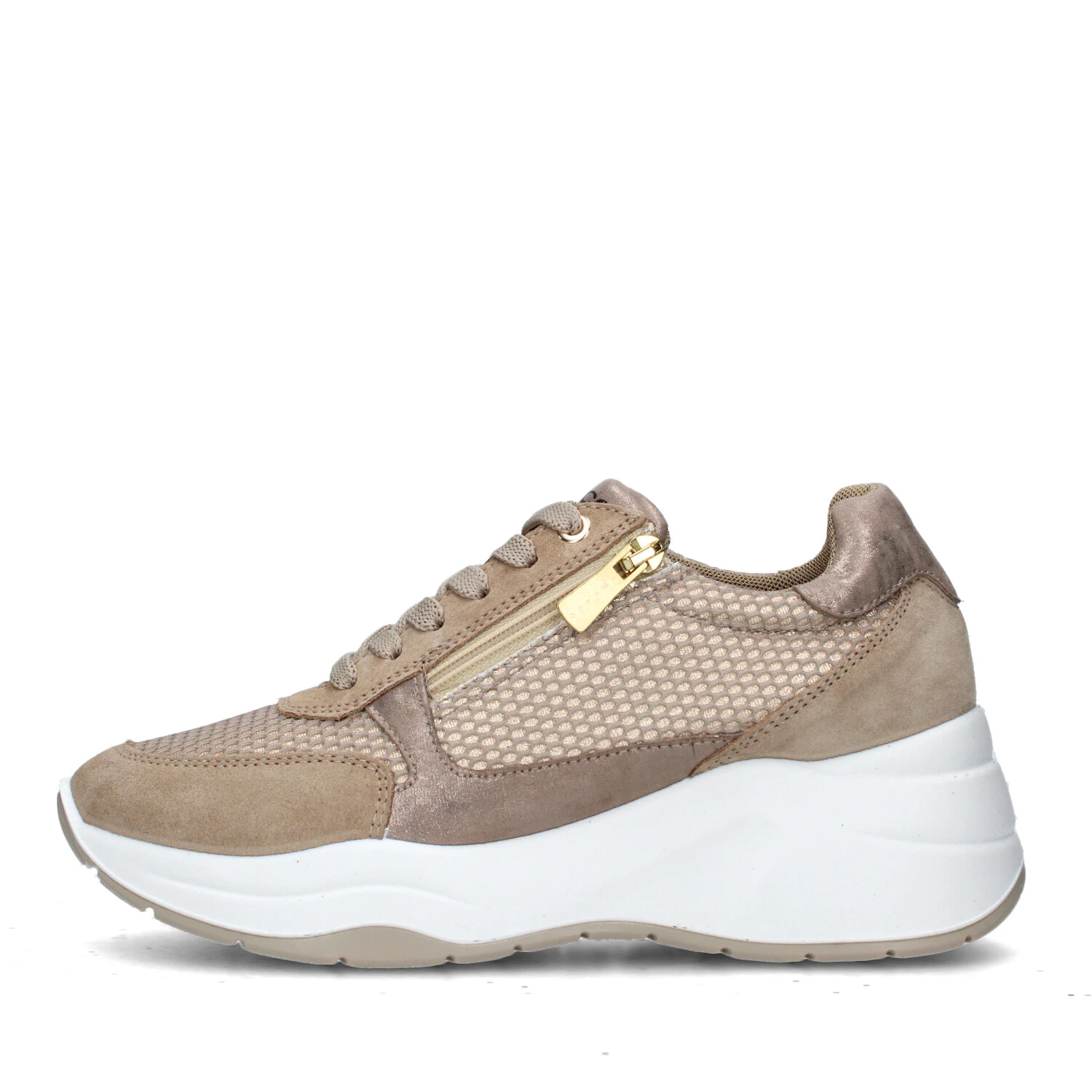 SNEAKERS PLATFORM 7662511 DONNA BEIGE