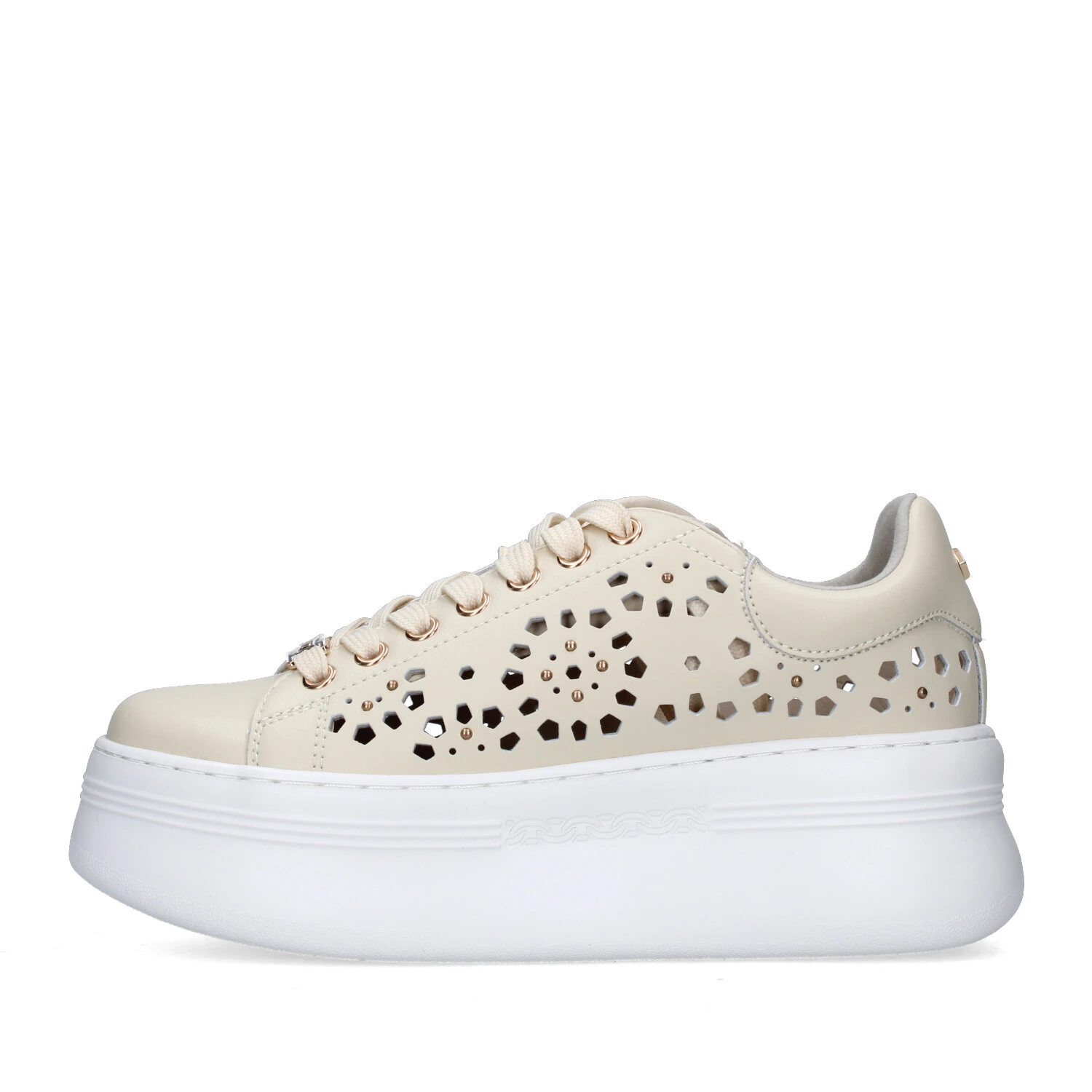 SNEAKERS PLATFORM PEARL 4425 BIANCO SPORCO