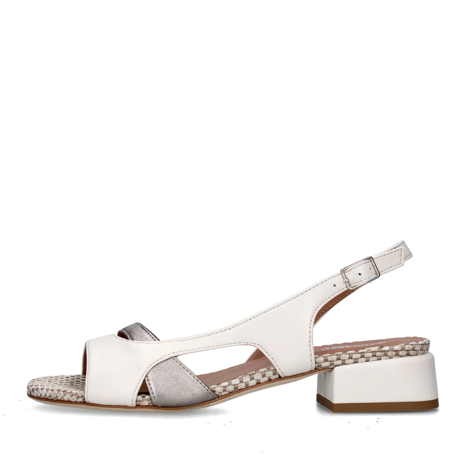 SANDALI TACCO BASSO 2213/MUSA DONNA BIANCO