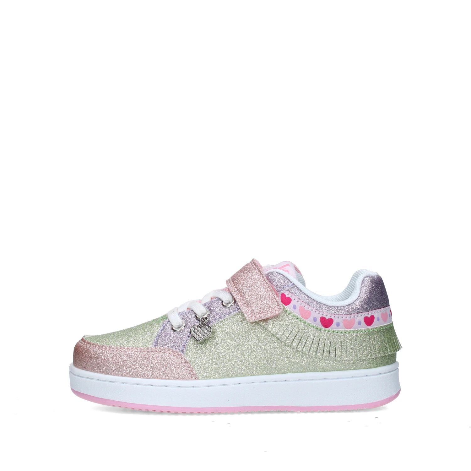 SNEAKERS BASSE LKAA8049AGL GLITTERATE BAMBINA FUCSIA