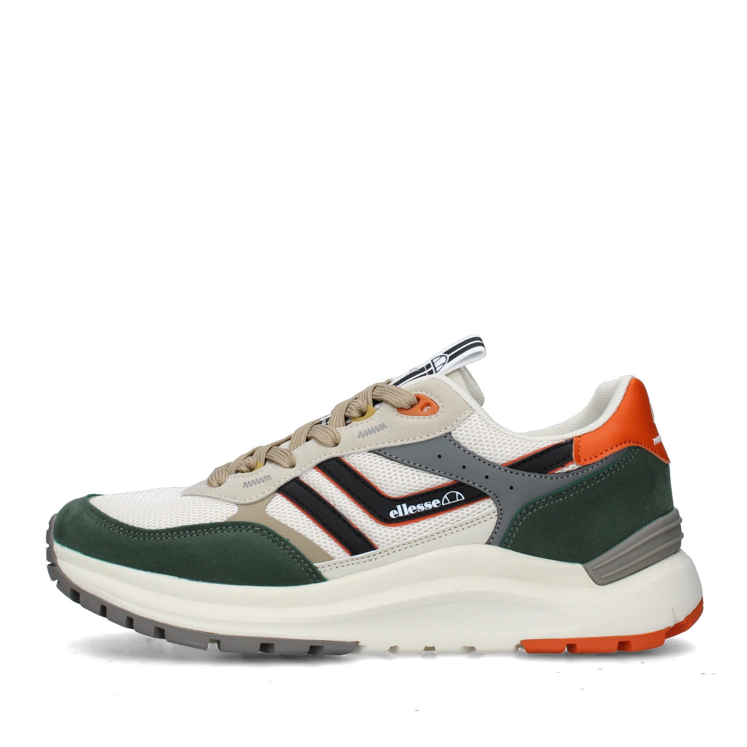 SNEAKERS BASSE GRADY001 BIANCO VERDE ARANCIO