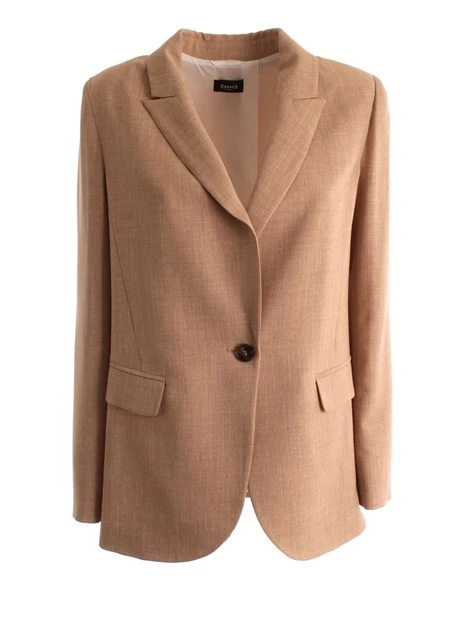 GIACCA BLAZER IN TELA DONNA BEIGE