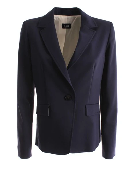 GIACCA BLAZER IN MISTO COTONE DONNA BLU