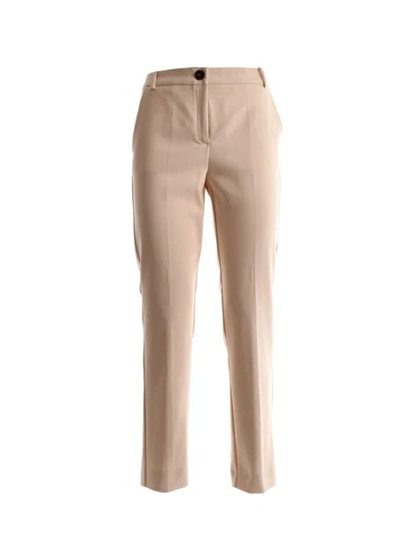 PANTALONI CHINO IN MISTO COTONE DONNA BIANCO