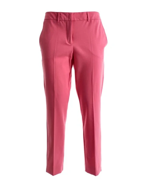 PANTALONI CHINO IN MISTO VISCOSA DONNA ROSA