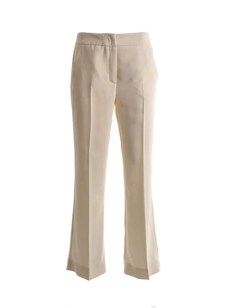 PANTALONI A ZAMPA ART.365 FLARE DONNA BIANCO