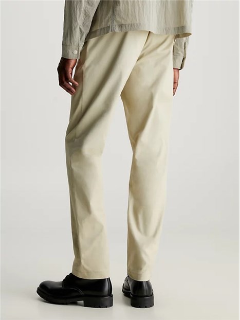 PANTALONI CHINO IN COTONE UOMO VERDE