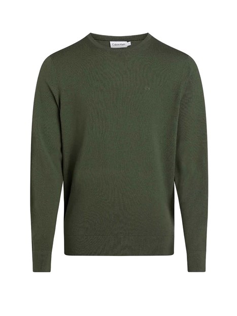 MAGLIA GIROCOLLO IN PURA LANA MERINO UOMO VERDE