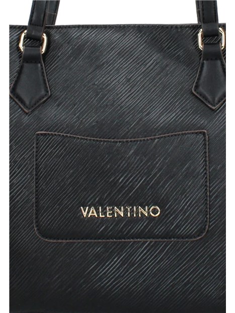 BORSA A SPALLA POSILLIPO CON LOGO DONNA NERO