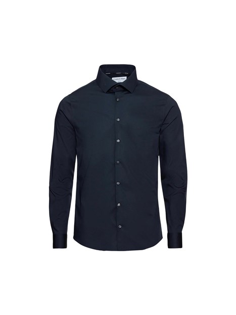 CAMICIA SLIM FIT UOMO BLU NOTTE