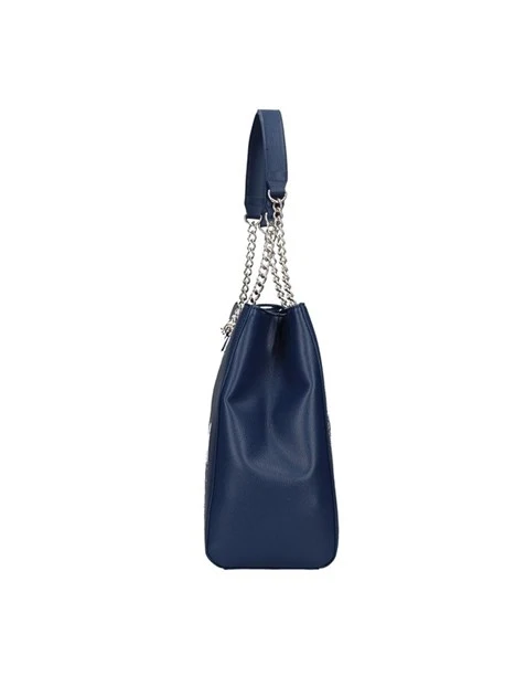 BORSA A SPALLA DIVINA CON LOGO DONNA BLU