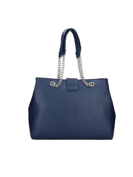 BORSA A SPALLA DIVINA CON LOGO DONNA BLU