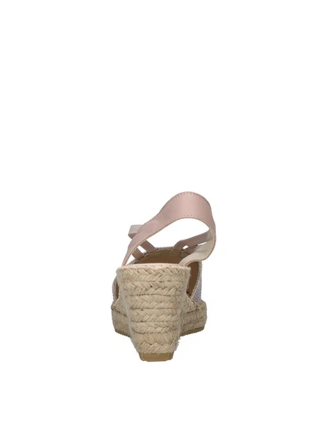 ESPADRILLAS CON ZEPPA NAPA GLITTER GEOMETRICO DONNA ROSA