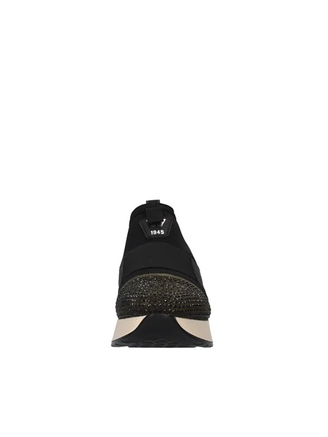 SNEAKERS SLIP ON CON STRASS DONNA VERDE