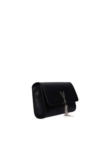 POCHETTE DIVINA CON LOGO DONNA NERO GOLD