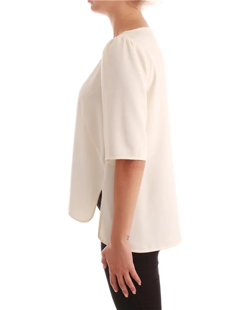 BLUSA IN CRÊPE SATIN ART. 365 DONNA BIANCO