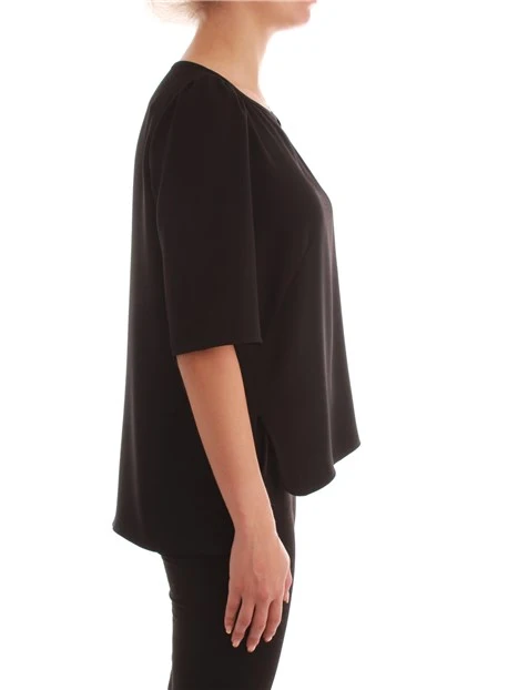 BLUSA IN CRÊPE SATIN ART. 365 DONNA NERO