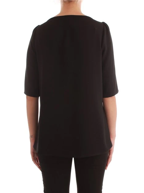 BLUSA IN CRÊPE SATIN ART. 365 DONNA NERO