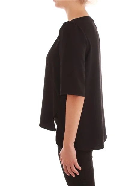 BLUSA IN CRÊPE SATIN ART. 365 DONNA NERO