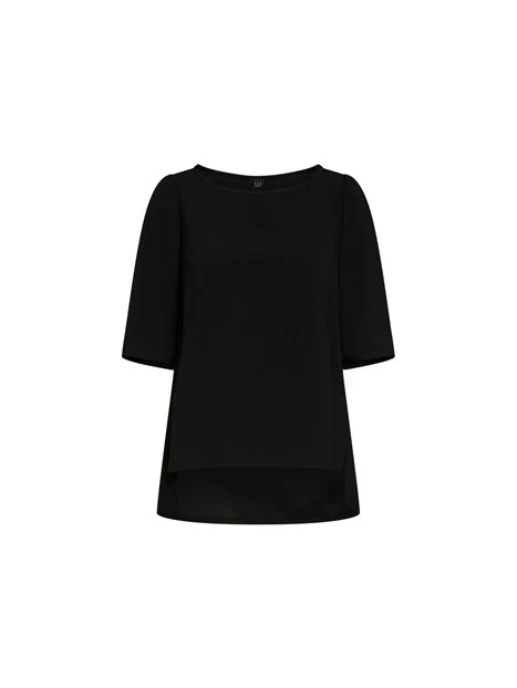 BLUSA IN CRÊPE SATIN ART. 365 DONNA NERO