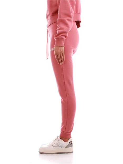 PANTALONI JOGGERS CON ELASTICO IN VITA DONNA ROSA